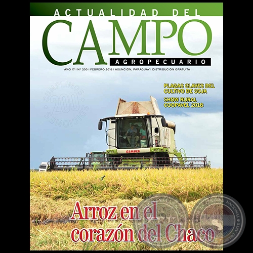 CAMPO AGROPECUARIO - AÑO 17 - NÚMERO 200 - FEBRERO 2018 - REVISTA DIGITAL
